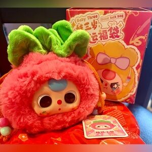 Baby Three Good Luck Bag confirmed bright pink